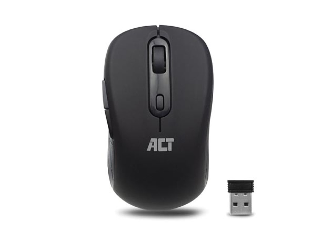 Wireless mouse, black; 1000/1200/1600 dpi