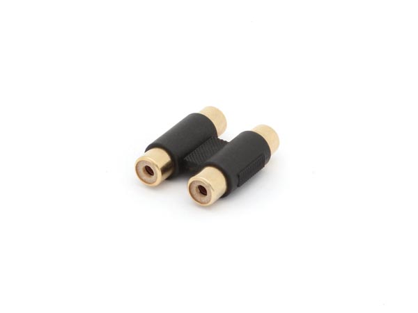 DUAL FEMALE RCA TO DUAL FEMALE RCA - GOLD-PLATED