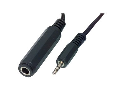 AUDIO / VIDEO CABLE: 3,5mm stereo plug to 6,3mm stereo socket