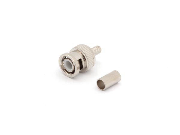 BNC MALE RG58/U, 3pcs CRIMP