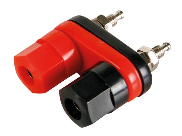 DUAL BINDING POST RED/BLACK GOLD