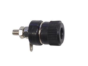 BINDING POSTS 4mm NICKEL - BLACK