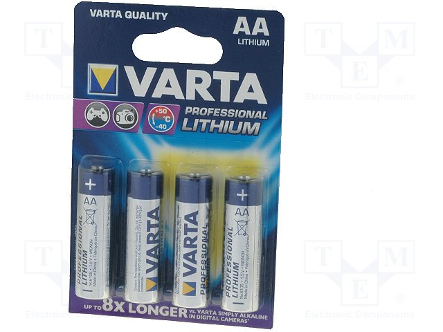 AA lithium battery ( 4 pcs.//bl )