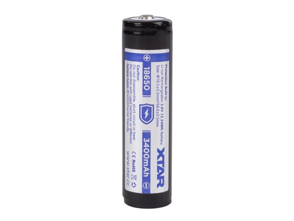XTAR LITHIUM-ION 3.6 V - 3400 mAh - 18650 - RECHARGEABLE ROUND CELL