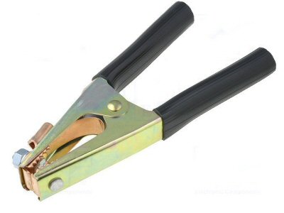 Crocodile clip; 500A; black; Grip capacity: max.45mm
