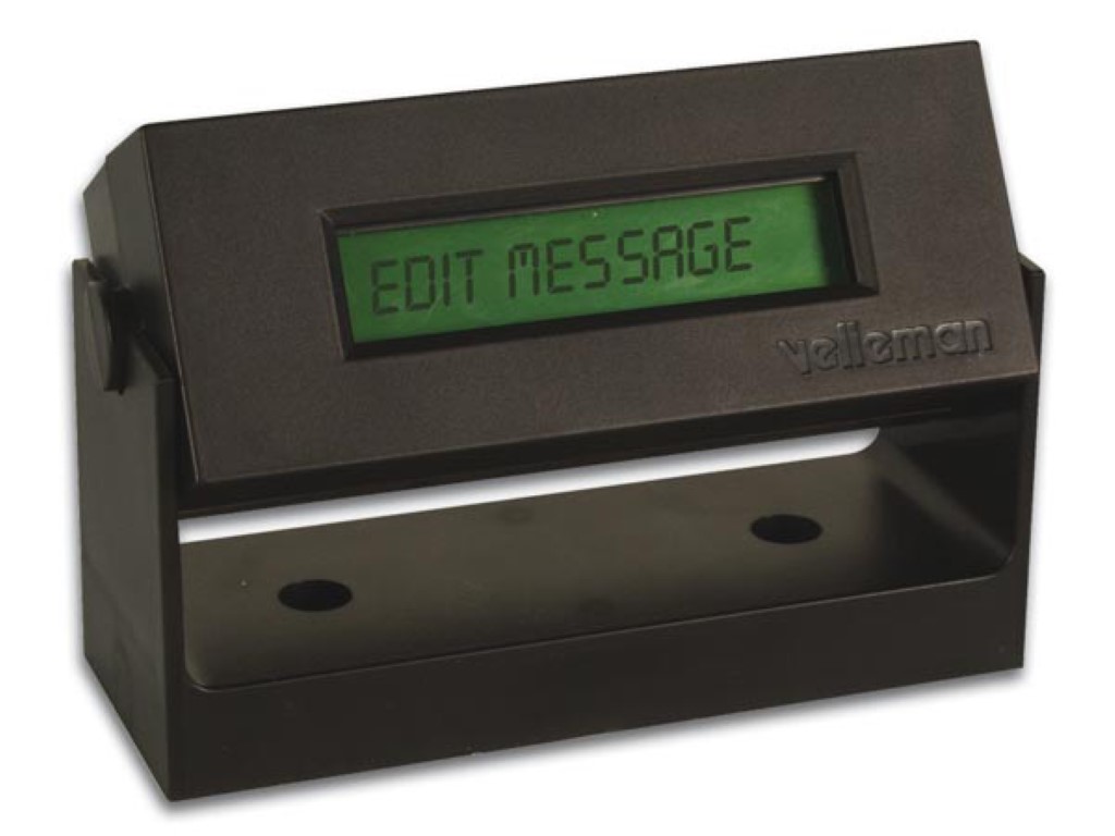 LCD MINI MESSAGE BOARD WITH BACKLIGHT AND ENCLOSURE