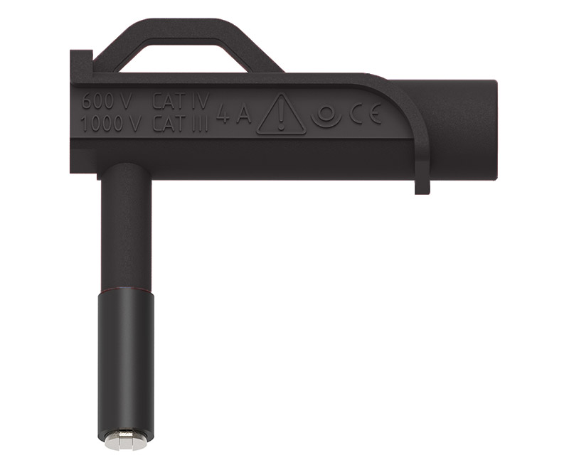 Magnetic adapter , 4mm socket ; tip diam: 6.6mm; 1000V CAT III, 4A ; black