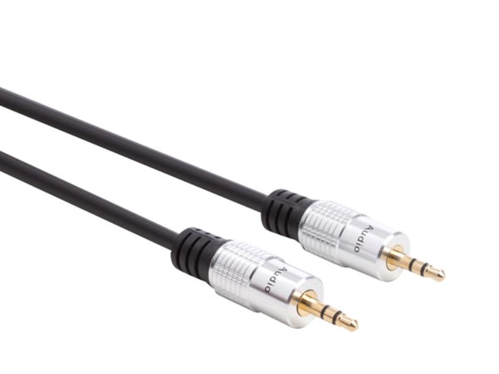 3.5 mm STEREO pistik - 3.5 mm STEREO pistik / STANDARD / 5.0 m / M-M / kullatud