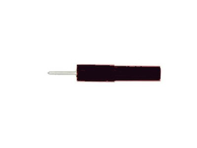 4 mm Banana (female) Jack to 1.4 mm diameter x 13 mm long Tip Adapter - BLACK