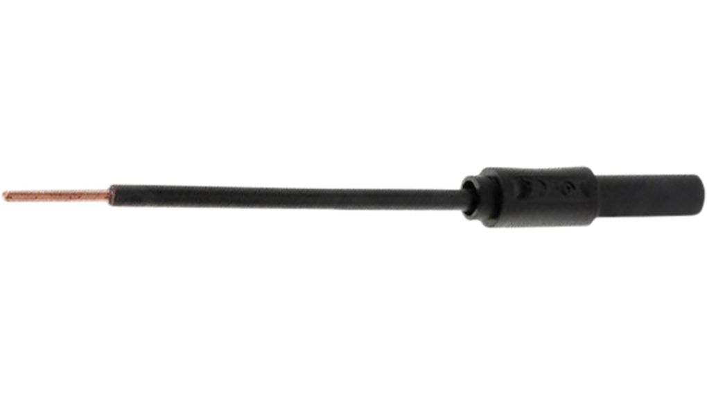 4 mm Banana (female) BLACK Jack to Bending 1.7 mm Rod Adapter