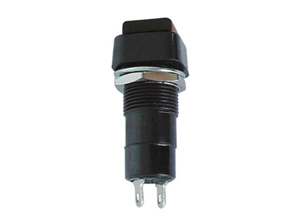 Кнопочный переключатель R18-23B 1P OFF-(ON) черный 3A/125V