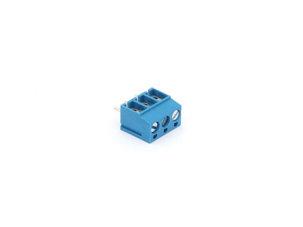 ВИНТОВОЙ КЛЕММНИК ДЛЯ ПЕЧАТНОЙ ПЛАТЫ, 3 ПОЛЮСА, СИНИЙ