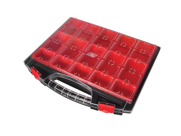 TAYG - komponentide karp - 430 x 370 x 85 mm - 13 teisaldatavat vaheseina