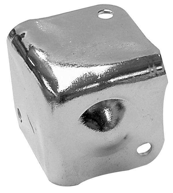 Kõlari nurgik, metallist, jalaga, 38 x 38mm x 90°