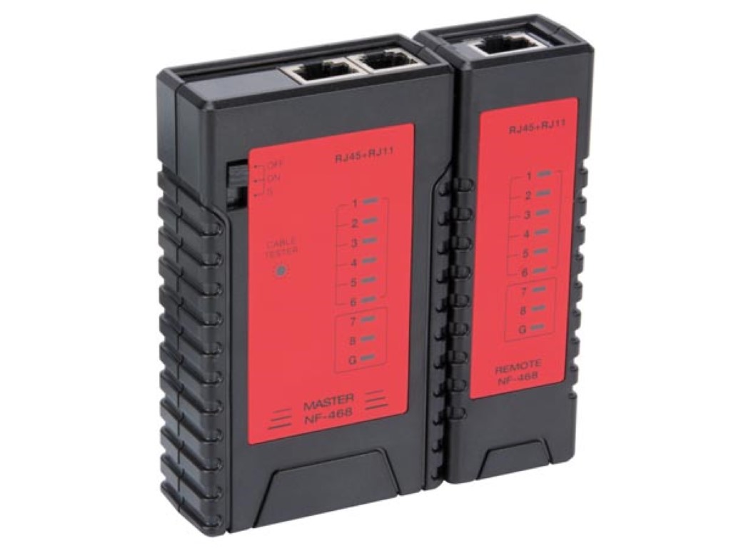LAN tester: 8P8C (RJ45), 6P6C (RJ12), 6P2C (RJ11), 4P4C (RJ10)