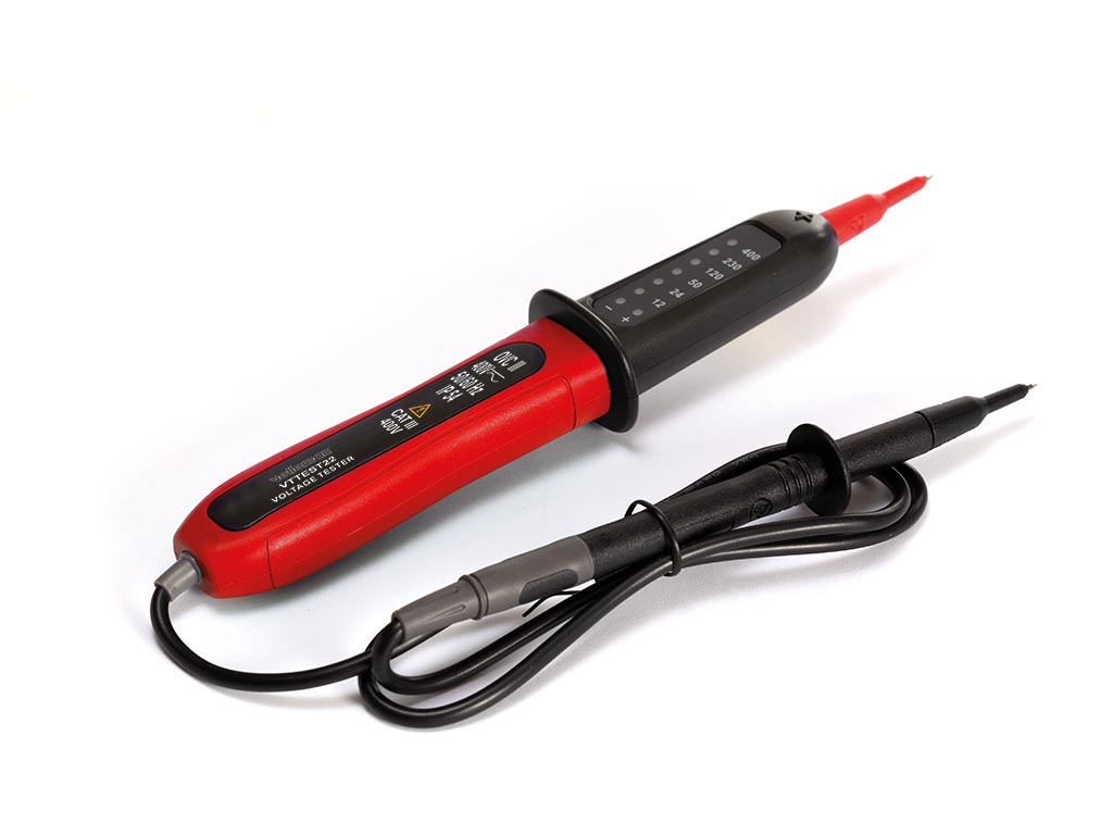 2-otsaline pingetester - Cat III - 400V - LED indikatsioon