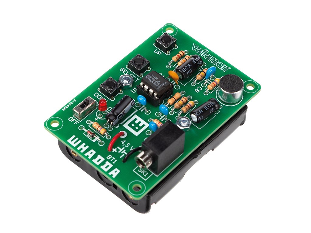 Soldering kit, voice changer with 4 buttons to control distortion options and higher or lower pitch, perfect for robot or alien cosplay, costume, and workshops