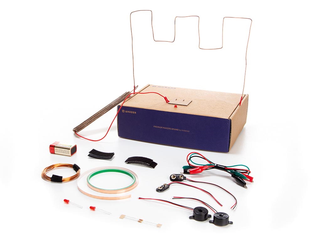 Tape-O-Tronics set for 2 DIY nerve games, includes all electronics and accessories, ideal for beginners of 8 years and up, tutorial included, suitable for STEM classes