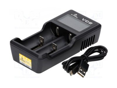 Charger: microprocessor-based; Li-Ion; 0.5A; Cells quantity: 2