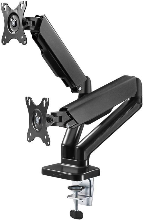 Double Monitor Mount with Gas Spring