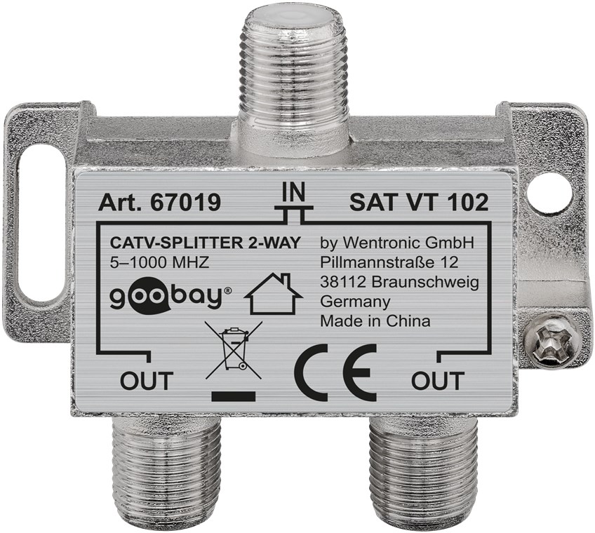 Terrestrial Splitter, 2 Outputs