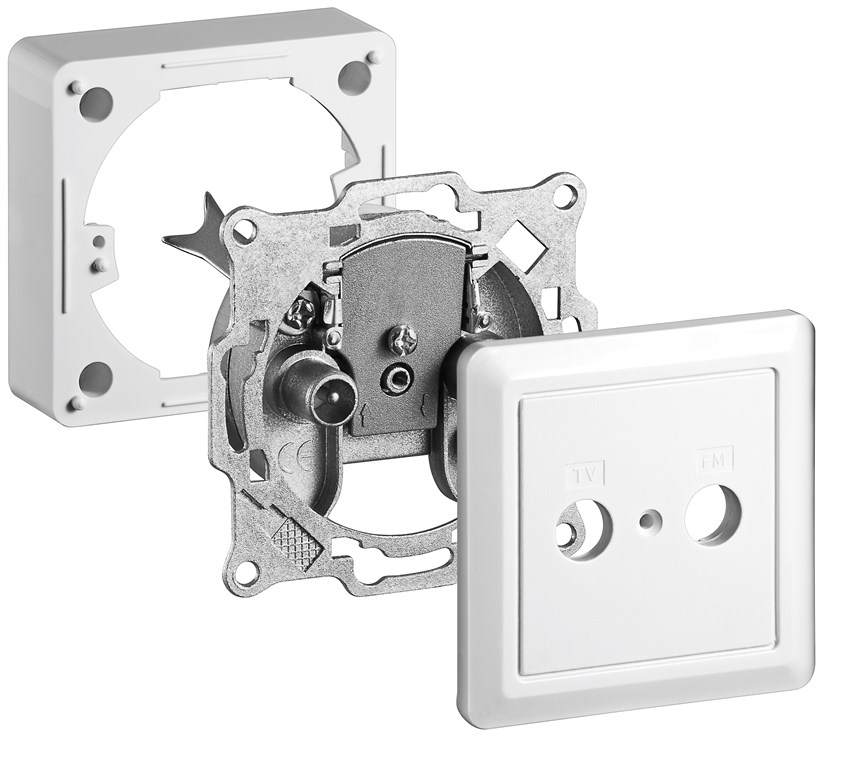 Complete Set: 2-hole Antenna Stub/End Socket