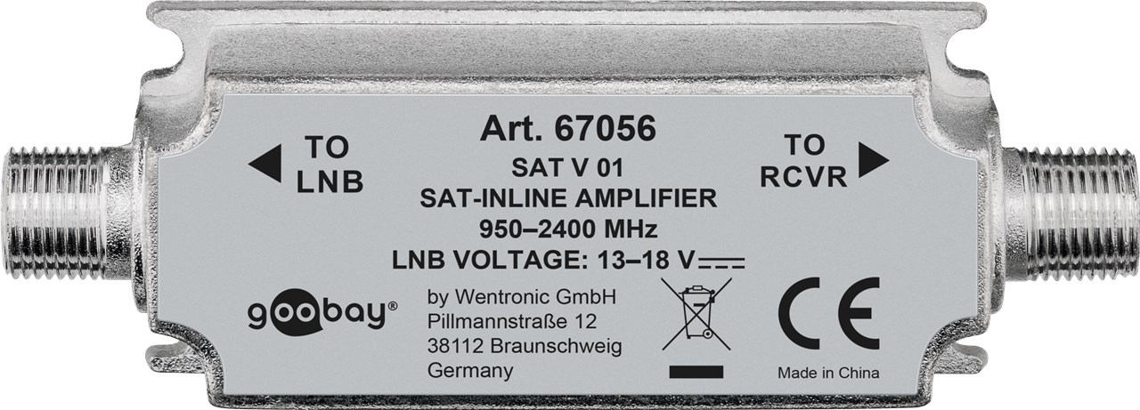 SAT Inline Amplifier 950 MHz - 2400 MHz