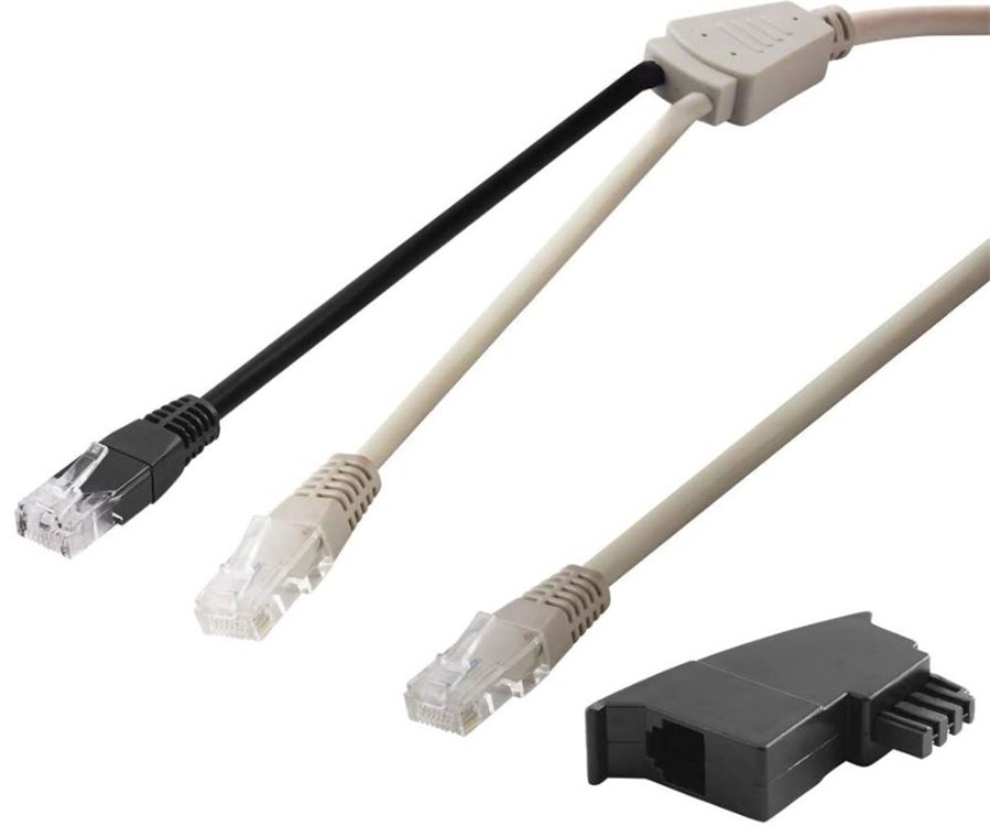 DSL Y Distributor/Adapter (RJ45/TAE) Cable Set