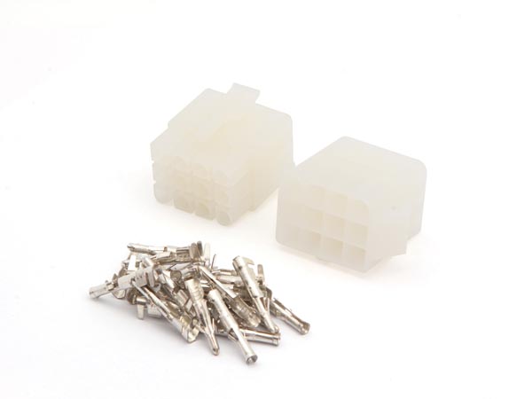 Komplekt pistik + pesa 3x4 pin 12*50V/10A